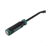 Dolvitrny Outil de mécanicien robuste pour une utilisation manuelle automobile, outil de levier en acier avec pointe inclinée et capuchon de gâche, barre de levage confortable (30,5 cm)