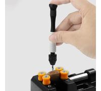 Dolvitrny Outil rotatif manuel pour perçage - Mini perceuse manuelle pour travaux manuels, bijoux, projets de bricolage, capacité de 0,3 à 3,4 mm, design ergonomique portable (A)