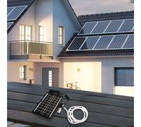 Dolvitrny Oxygène submersible 12 V pour réservoir d'eau extérieur, aérateur d'aquarium à faible bruit avec panneau solaire à angle réglable