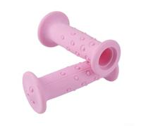 Dolvitrny Paire de poignées en caoutchouc pour guidon de vélo BTWIN de 35,6 à 40,6 cm, compatibles avec les guidons ronds de 19 mm de diamètre extérieur, pour matériau TRP, 1 paire (G133 rose)