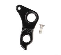 Dolvitrny Patte de dérailleur arrière en aluminium CNC noir pour axe | Support de dérailleur de vélo noir, pièce de rechange pour composant de vélo, suspension arrière d'essieu traversant