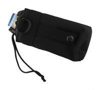 Dolvitrny Porte-bouteille d'eau en nylon 600D pour vélo, randonnée et camping - Poche d'hydratation montée sur ceinture avec cordon de serrage (noir)