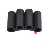 Dolvitrny Porte-forets pour perceuse électrique, étui à outils portable avec matériau ABS haute résistance, organise 4 embouts hexagonaux au design compact (2 pièces)