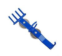 Dolvitrny Porte-outils de soudage magnétique avec double ventouses pour hocs et tuyaux d'air, organiseur en métal bleu pour rangement d'atelier (4 dents)