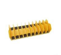 Dolvitrny Porte-pince modulaire à 10 emplacements avec base antidérapante - Séparateur robuste pour pinces, clés, rangement en atelier (jaune)