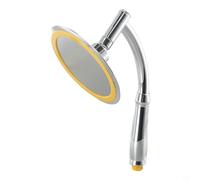 Dolvitrny Pour pommeau de douche rond ultra-fin de 15,2 cm avec technologie Air Booster et boule pivotante à 360° pour économiser l'eau et performance à basse pression