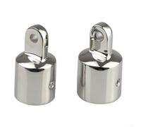 Dolvitrny Raccord à œillet d'auvent de bateau, capuchon supérieur de yacht en acier inoxydable de qualité marine 316 pour connecteur d'auvent de canoë, capuchon de montage à vis supérieure (22 mm)