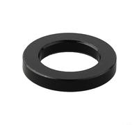 Dolvitrny Rondelle d'essieu traversant de vélo M15 x 0,2 mm 7,5 mm Joint plat en alliage pour VTT Vélo de route Adaptateur de moyeu avant arrière Noir (M12 x 3 mm)