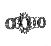 Dolvitrny Roue libre de vélo, pignon 16T ou 18T, alliage d'aluminium CNC | Pour VTT à vitesse unique ou à pignon fixe, avec entretoises et anneau de verrouillage, design sécurisé