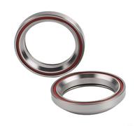 Dolvitrny Roulements de casque de vélo 1 1/8" 30,5 x 41,8 x 8 mm en acier | Kit de roulement à tube de direction de 28,6 mm, pour roulement de cadre de vélo de route, paire de roulements à cartouche