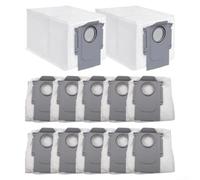 Dolvitrny Sacs d'aspirateur avec technologie de filtration avancée et forte étanchéité pour Roborock QV 35A/35S, fibres soufflées par fusion en tissu non tissé