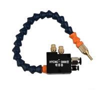 Dolvitrny Spray de refroidissement à brume métallique pour machines CNC, système de refroidissement de lubrification avec tube d'atomisation en polyuréthane et laiton, tuyau de 1,5 m pour outils de