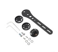 Dolvitrny Support de guidon de vélo en fibre de carbone pour vélo, lumières GPS, caméra d'action légère et aérodynamique (161,5 mm, noir)