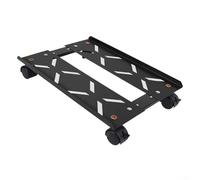 Dolvitrny Support de tour réglable en acier avec roues verrouillables, base de châssis robuste pour bureau, chariot élévateur de moniteur perforé (1)