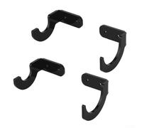 Dolvitrny Support mural pour batte de baseball pour affichage horizontal - Solution de rangement en acrylique pour battes de baseball - Support mural transparent pour softball et softball (noir)