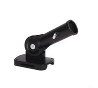 Dolvitrny Support mural réglable pour mât de drapeau extérieur, toit et cour - Support de drapeau en fer robuste avec réglage de l'angle de 180° pour jardin et patriotique (noir)