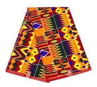 Dolvitrny Tissu hollandais en cire véritable imprimé africain textile en