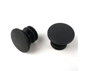 Dolvitrny Verrou long et court pour poignées de guidon de vélo avec verrou en alliage d'aluminium pour anneau, poignées ergonomiques en caoutchouc pour guidon de 22,2 mm de diamètre (noir long + court