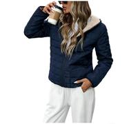 Dolvitrny Veste rembourrée en polyester pour femme, coupe droite, couleur | Matériau en polyester, nouvelle condition, coupe régulière, motif de couleur pure, look avant-gardiste