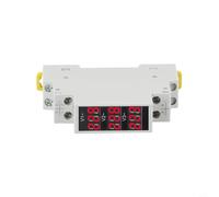 Dolvitrny Voltmètre numérique pour rail DIN 18 mm AC 80-500 V monophasé industriel voltmètre industriel avec design modulaire et protection IP20