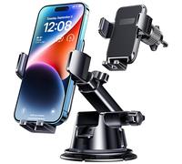 DOLYOFG Support de téléphone de voiture, [ventouse de qualité militaire et base super robuste] Support de téléphone universel 3 en 1 pour tableau de bord de voiture, pare-brise, grille d'aération