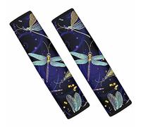 Dolyues Auto Accessories Lot de 2 housses de ceinture de sécurité pour femme et fille Motif libellule