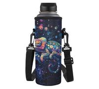 Dolyues Caméléon Sac à bandoulière pour garçon, tissu polyester résistant à l'eau, sangle réglable pour gym, entraînement d'équipe, imprimé animal cool