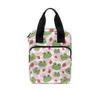 Dolyues Étui de bible avec poche zippée pour homme et femme - Étui de transport portable pour étude de la Bible, grenouille