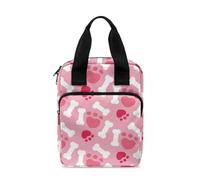 Dolyues Étui de bible avec poche zippée pour homme et femme - Étui de transport portable pour étude de la Bible, Empreintes de pattes de chien.