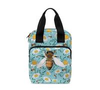 Dolyues Étui de bible avec poche zippée pour homme et femme - Étui de transport portable pour étude de la Bible, abeilles.