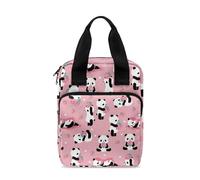 Dolyues Étui de transport portable pour l'étude de la Bible, sac de bible et fourre-tout avec poignée et poche zippée, panda