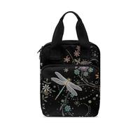 Dolyues Étui de transport portable pour l'étude de la Bible, sac de bible et fourre-tout avec poignée et poche zippée, Libellule.