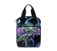 Dolyues Étui de transport portable pour l'étude de la Bible, sac de bible et fourre-tout avec poignée et poche zippée, Tortue de mer.