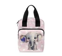 Dolyues Étui de transport portable pour l'étude de la Bible, sac de bible et fourre-tout avec poignée et poche zippée, éléphant