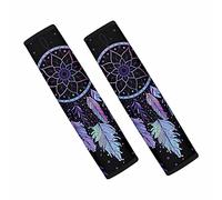 Dolyues Housse de ceinture de sécurité pour voiture noire pour femmes, coussinets de ceinture de sécurité doux et confortables pour adultes, protège-épaule pour protéger votre cou des frottements de