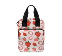 Dolyues Housse de protection de la Bible pour homme et femme avec poche zippée et poignée, fraise