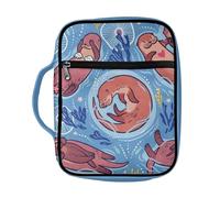 Dolyues Housse de protection pour la Bible - Pour homme et femme - Avec poignée - Housse de protection pour livres bibliques, Loutres de mer