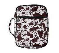 Dolyues Housse de protection pour la Bible - Pour homme et femme - Avec poignée - Housse de protection pour livres bibliques, Imprimé vache marron