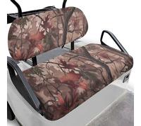 Dolyues Housse de siège de golf motif camouflage, ajustement personnalisé, serviette de siège de voiturette de golf, antidérapante, extensible, installation facile en polyester pour quartier