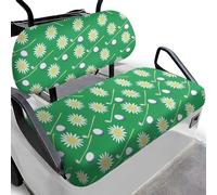 Dolyues Housse de siège de voiturette de golf, s'adapte à la plupart des voitures de club, décoration de voiturette de golf, facile à installer, en polyester rafraîchissant, lavable en machine, vert