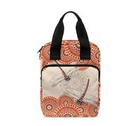 Dolyues Housse de transport pour la Bible avec poignée et poches zippées, Libellule bohème