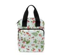 Dolyues Housse de transport pour la Bible avec poignée et poches zippées, Mignon champignon.