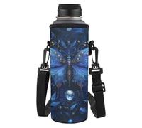 Dolyues Housse isotherme portable avec sangle réglable pour enfants et adultes, Papillon Bleu