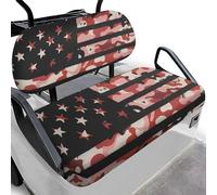 Dolyues Housses de siège de golf motif drapeau américain camouflage pour chariot de golf patriotique pour femmes, décorations respirantes et rafraîchissantes, en polyester, lavable en machine