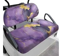 Dolyues Housses de siège pour voiturette de golf Club Car sur mesure - Violet marbré - Housses de siège extensibles - Protection UV - Polyester lavable