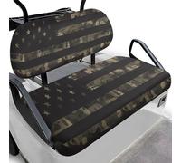 Dolyues Housses de siège rétro pour voiturette de golf avec drapeau américain patriotique - Housses universelles et confortables en polyester - Lavable en machine