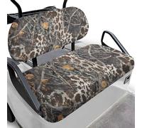 Dolyues Housses de siège universelles camouflage pour chariot de golf toutes saisons avec branches de vache et feuilles - Décoration de voiture - Reste en place - Facile à installer