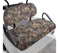 Dolyues Housses de siège universelles pour voiturette de golf - Accessoires de voiture - Confort toute l'année - Motif feuilles de chasse - Camouflage - Protection solaire - Aucun outil nécessaire