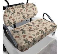 Dolyues Housses de siège universelles pour voiturette de golf Cactus Cowboy, accessoires de voiture, accessoires de voiture tout au long de l'année, protection contre les UV, décoration universelle