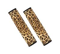Dolyues Lot de 2 housses universelles pour ceinture de sécurité de voiture - Motif léopard marron